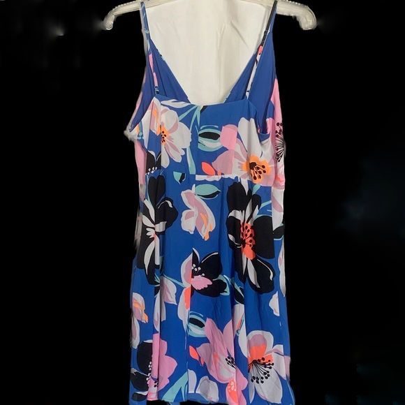 Express Blue and Pink Spaghetti Strap Mini Sundress - Picture 5 of 8